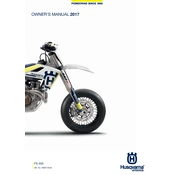 Husqvarna FS 450 2017 Motorcycle manual cover