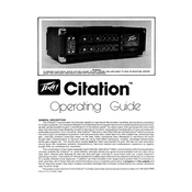 Peavey Citation Amplifier manual cover