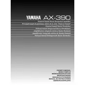 Yamaha AX-390 Amplifier manual cover