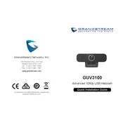 Grandstream GUV3100 Webcam manual cover