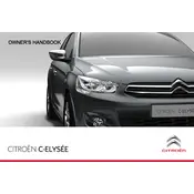 Citroën C-Elysée 2012 Sedan manual cover