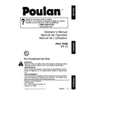 Poulan Pro PT17 Trimmer manual cover