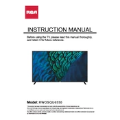 RCA RWOSQU6550 TV manual cover