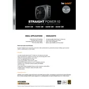 be quiet! Straight Power 10 800W CM Power Supply manual cover