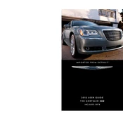 Chrysler 300 2012 Sedan manual cover