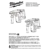 Milwaukee M18 Fuel 2912-20 Hammer manual cover