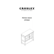 Crosley CF3042 Kitchen Island manual cover