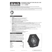 Sealey LED068 Floodlight manual cover