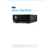 Lacie 1big Dock HDD STHS8000800 Storage manual cover