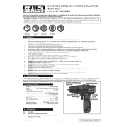 Sealey CP108VDDBO Drill manual cover