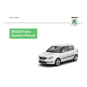 Škoda Fabia 2013 Car manual cover