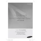 Samsung HT-D6730 Series Home Theater System manual cover