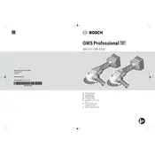 Bosch 0 601 9H6 000 Grinder manual cover