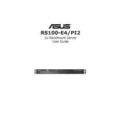 ASUS RS100-E4-PI2 Server manual cover