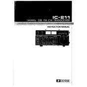 Icom IC-211 Transceiver manual cover