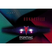 Pontiac Bonneville 2000 manual cover