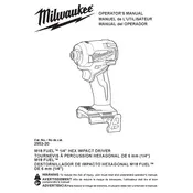 Milwaukee M18 Fuel 2953-20 Driver manual cover