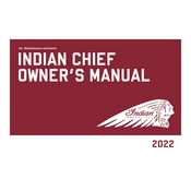 Indian Chief Bobber Dark Horse 2022 Motorcycle manual cover