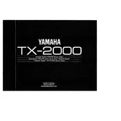 Yamaha TX-2000 Tuner manual cover