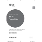 LG NB5541 NB5541.DUSALLB Sound Bar manual cover