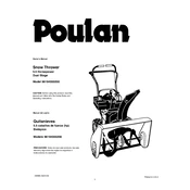 Poulan Pro 96194000200 Snow Thrower manual cover