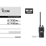 Icom IC-F3030 Transceiver manual cover