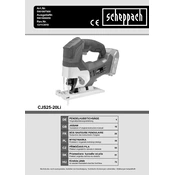 Scheppach CJS25-20Li 5901807900 Saw manual cover