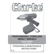 Clarke 4005630 CIR450 Professional Cordless Impact Wrench manual cover