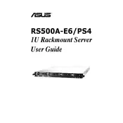 ASUS RS500A-E6-PS4 Server manual cover