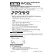 Sealey CP108VCRWBO Ratchet Wrench manual cover