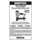 Bostitch SB150SLBC-1 Stapler manual cover