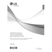 LG LTN16385PL Refrigerator manual cover