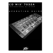 Peavey CD MIX 7032A Mixer manual cover