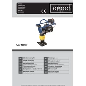 Scheppach VS1000 3908301915 Vibratory Rammer manual cover