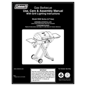 Coleman LP Gas Barbecue 9928 Series manual cover