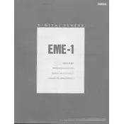 Yamaha EME-1 Reverb manual cover