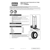 Sealey CST990HD Sack Truck manual cover