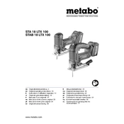 Metabo STA 18 LTX 100 Saw manual cover