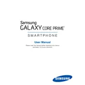 Samsung Galaxy Core Prime Cricket Wireless SM-G360AZWZAIO Phone manual cover