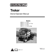 Gravely Treker 996122 2010 Utility Vehicle manual cover