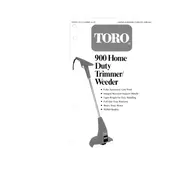 Toro 900 51217 Trimmer manual cover