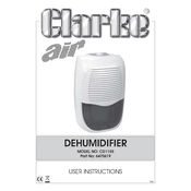 Clarke 6470619 CD1155 Dehumidifier manual cover