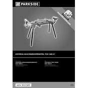 Parkside PUG 1600 A1 3907102974 IAN 302389 Saw Stand manual cover