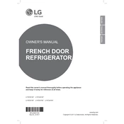 LG LFXC24726D Refrigerator manual cover