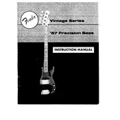 Fender U.S. Vintage 57 Precision Bass Guitar manual cover