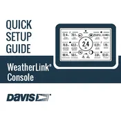 Davis WeatherLink 6313 Console manual cover