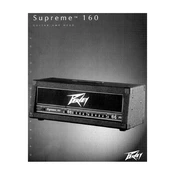 Peavey Supreme 160 Amplifier manual cover