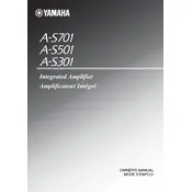 Yamaha A-S301 Amplifier manual cover