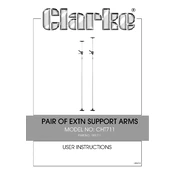 Clarke 1801711 CHT711 Pair of EXTN Support Arms manual cover