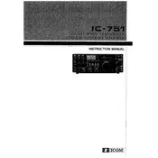 Icom IC-751 Transceiver manual cover